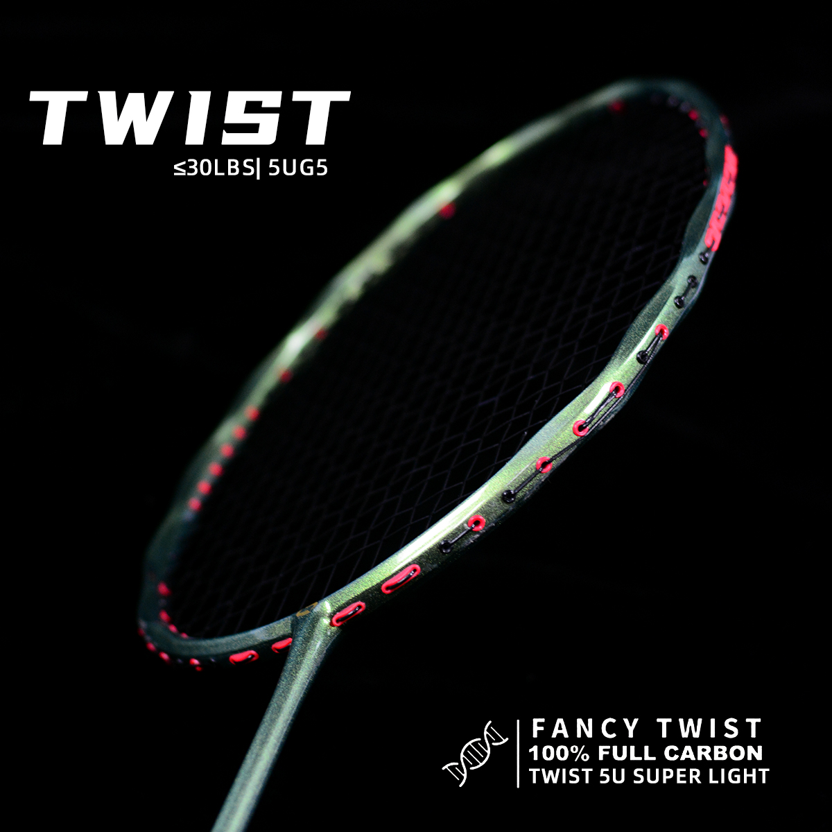 Badminton Yonex Nanoflare - Rakieta do badmintona TWIST, 100% włókno