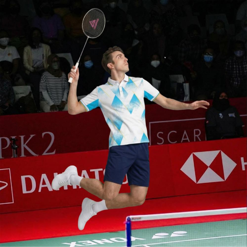 Męska koszulka polo do badmint – Badminton Logo recenzja i cena